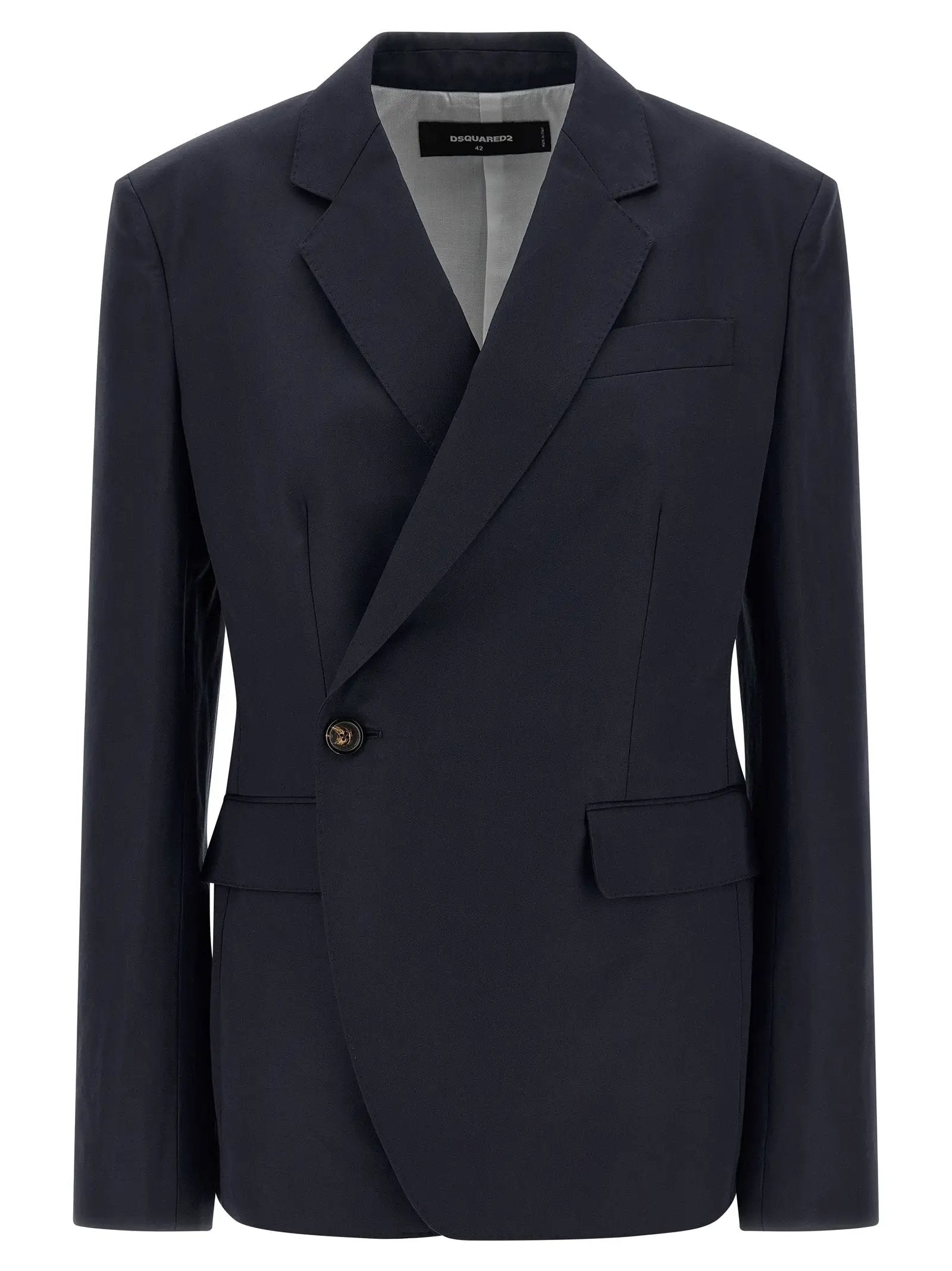 Dsquared² Blue Cotton Blazer