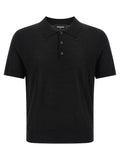 Dsquared² Black Wool Polo Shirt