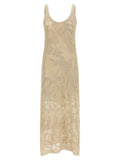 Brunello Cucinelli Beige Linen Long Dress