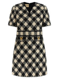 Valentino Garavani Bicolor Cotton Short Dress