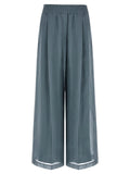 Brunello Cucinelli Blue Cotton Casual Pants