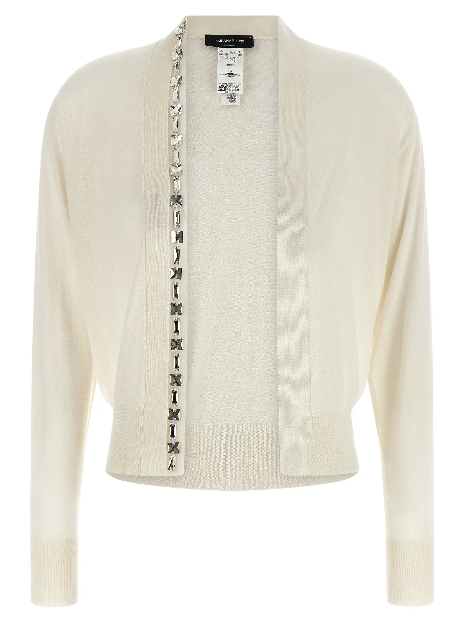 Fabiana Filippi White Cashmere Cardigan