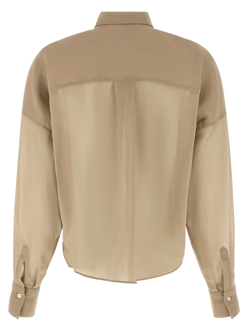 Brunello Cucinelli Beige Cotton Blouse