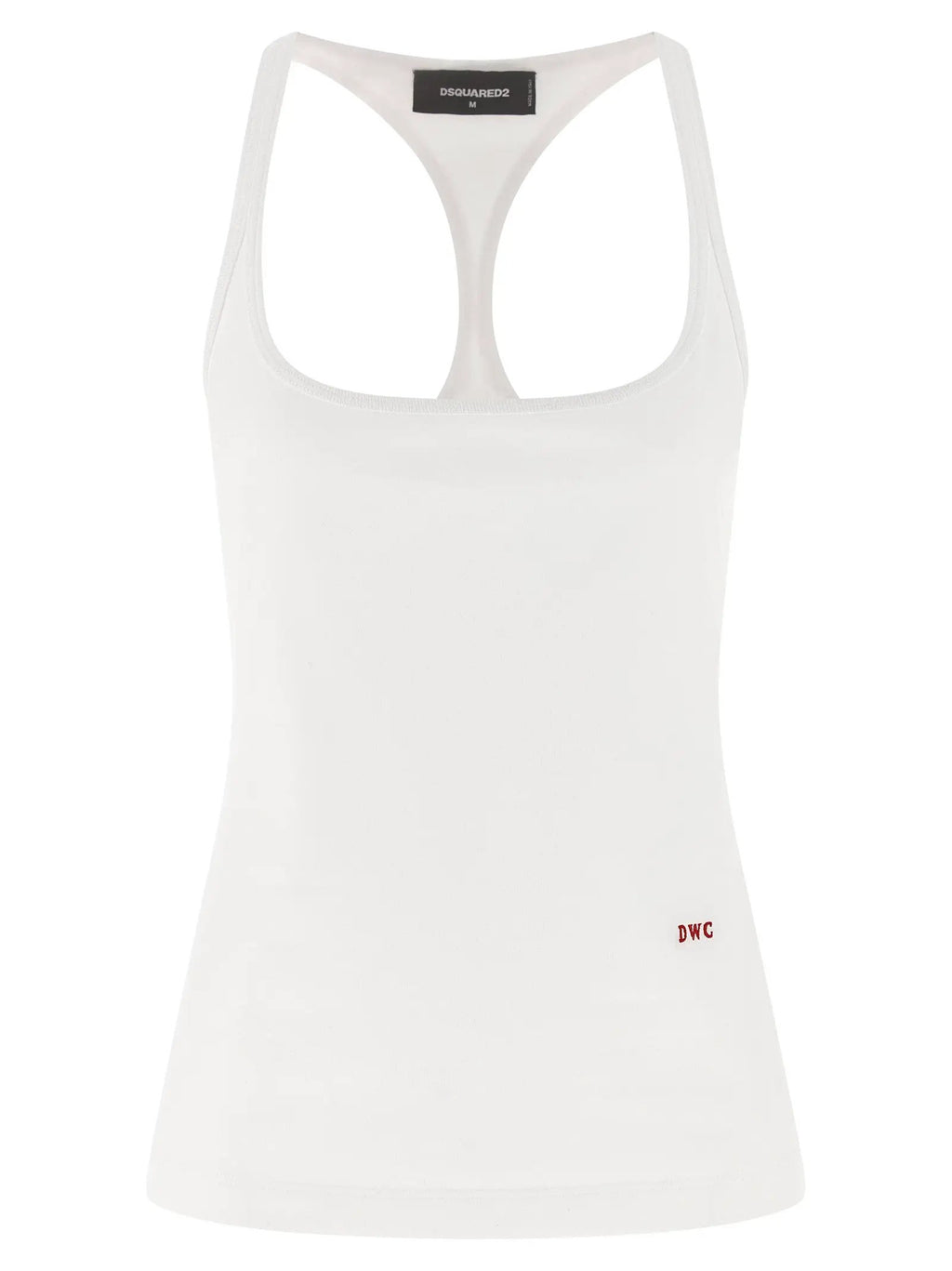 Dsquared² White Cotton Tank Tops