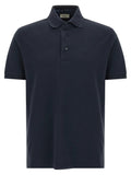 Etro Blue Cotton Polo Shirt