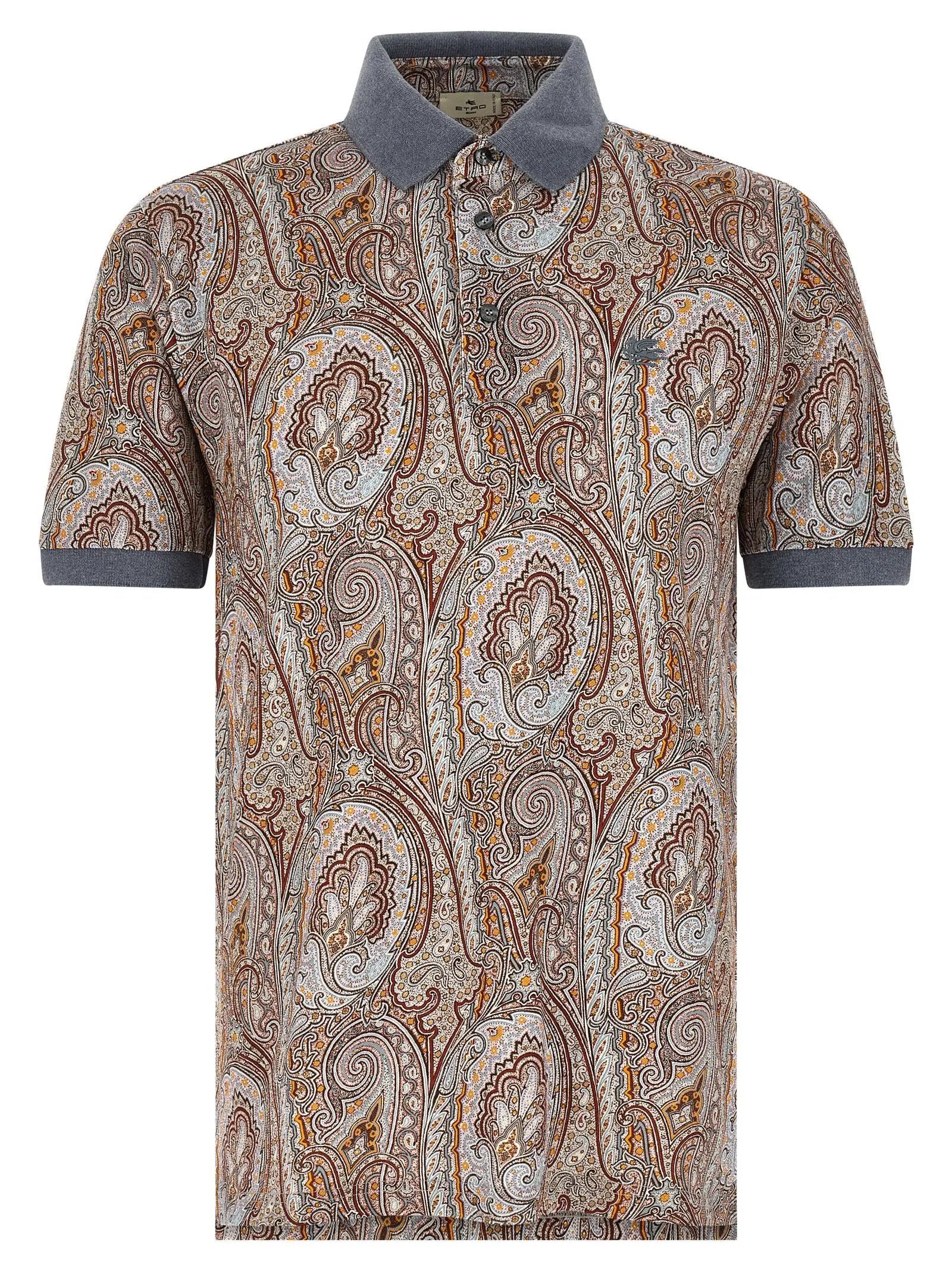 Etro Multicolor Cotton Polo Shirt