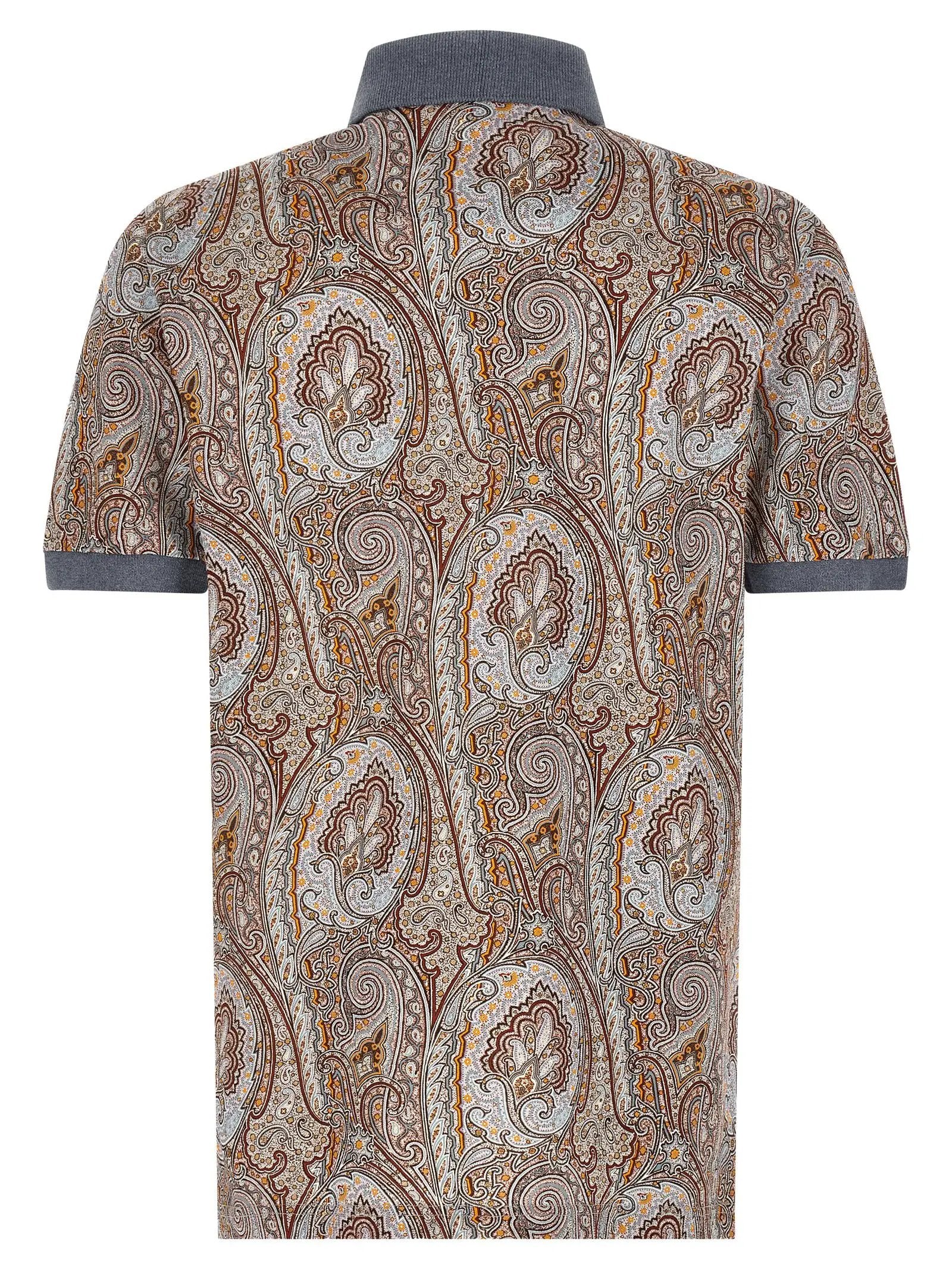 Etro Multicolor Cotton Polo Shirt