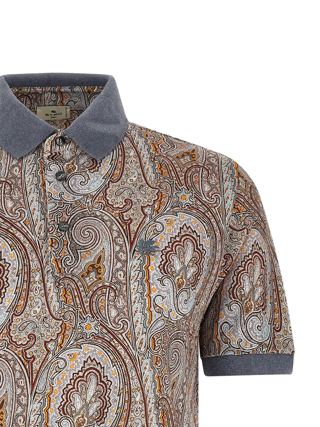 Etro Multicolor Cotton Polo Shirt