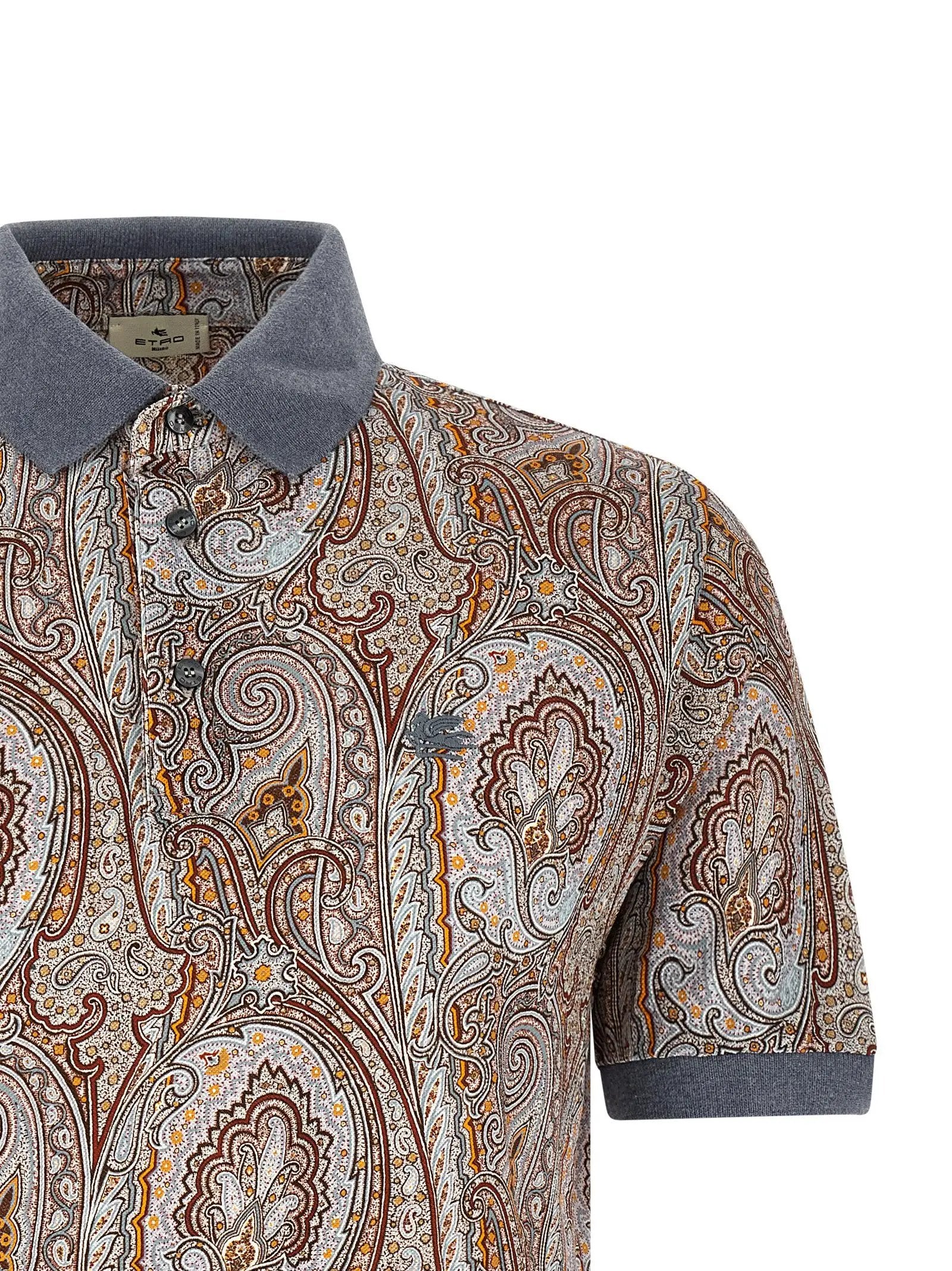 Etro Multicolor Cotton Polo Shirt