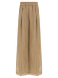 Brunello Cucinelli Beige Cotton Casual Pants
