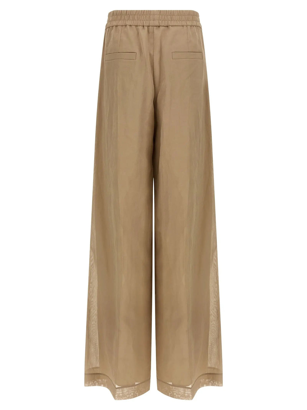 Brunello Cucinelli Beige Cotton Casual Pants