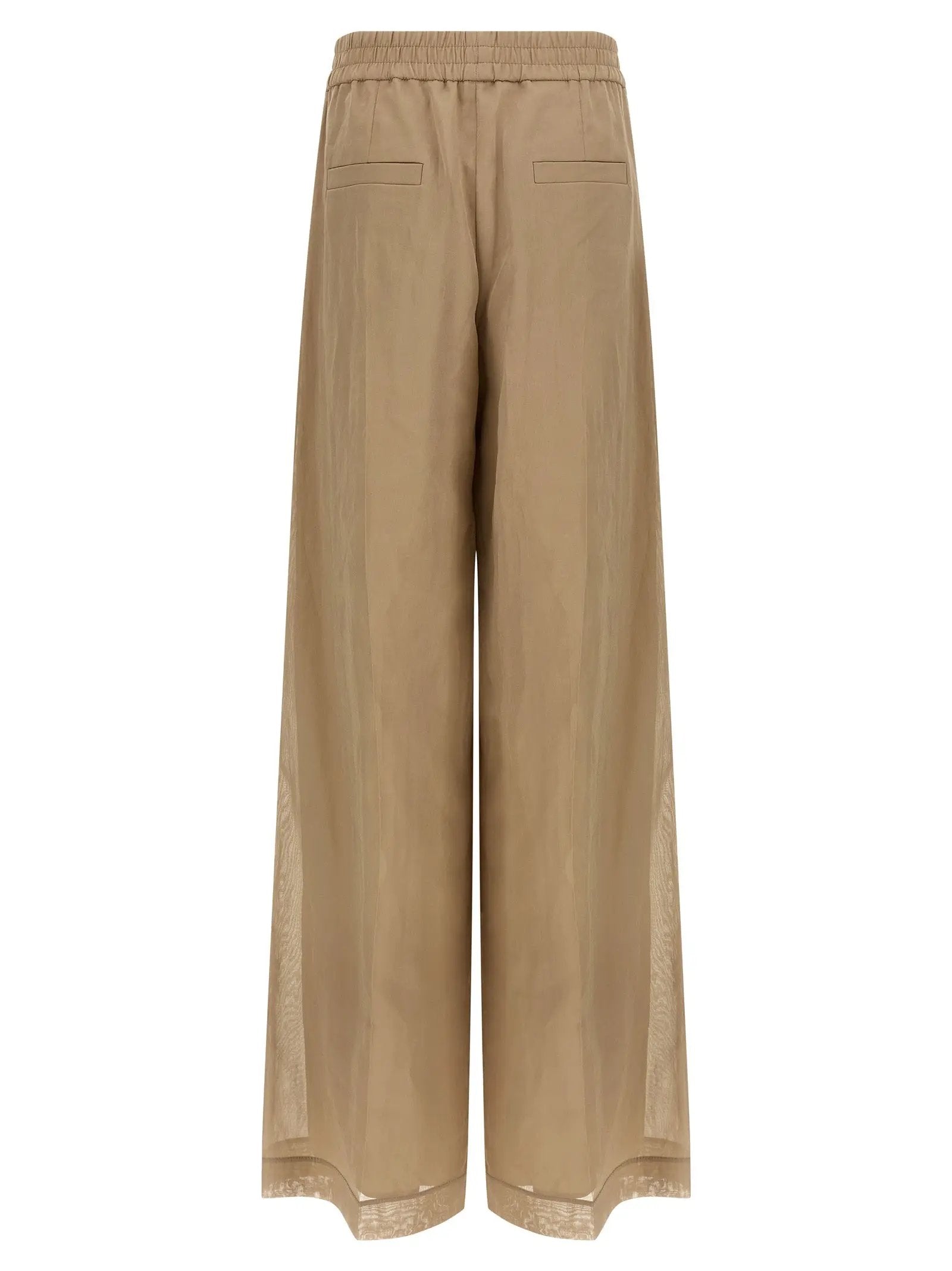 Brunello Cucinelli Beige Cotton Casual Pants