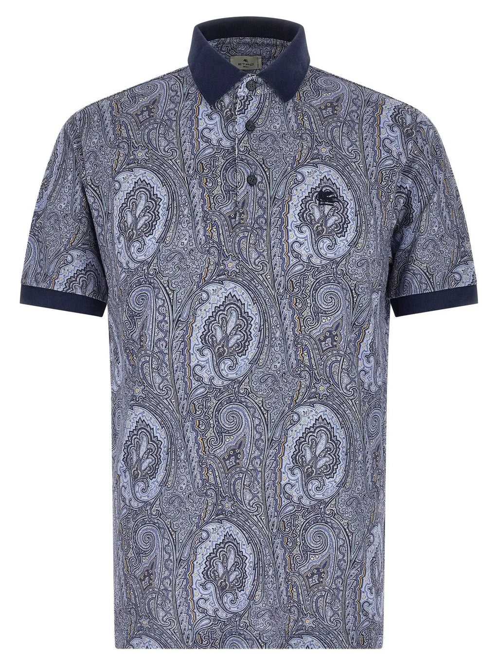 Etro Blue Cotton Polo Shirt