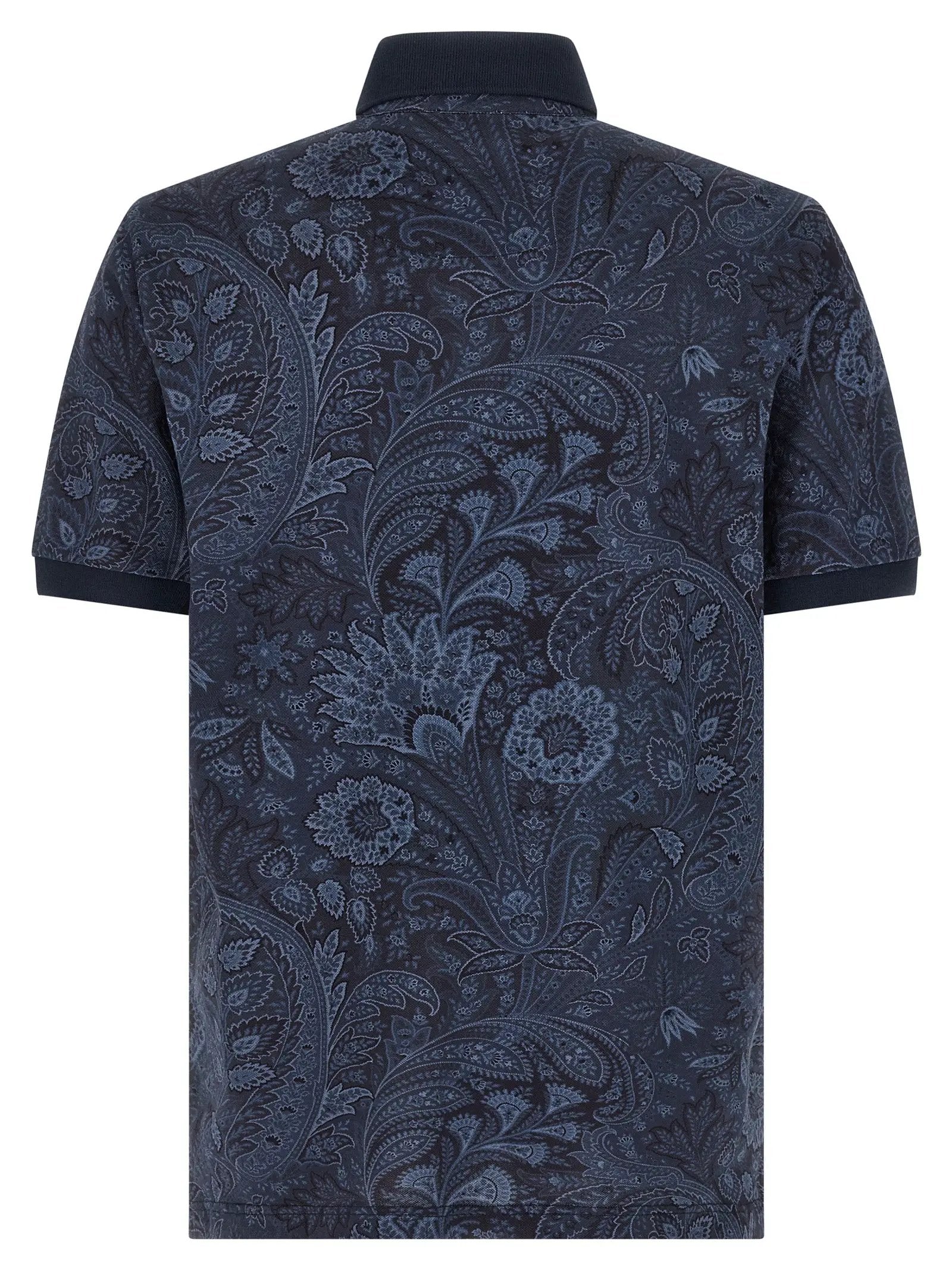 Etro Blue Cotton Polo Shirt