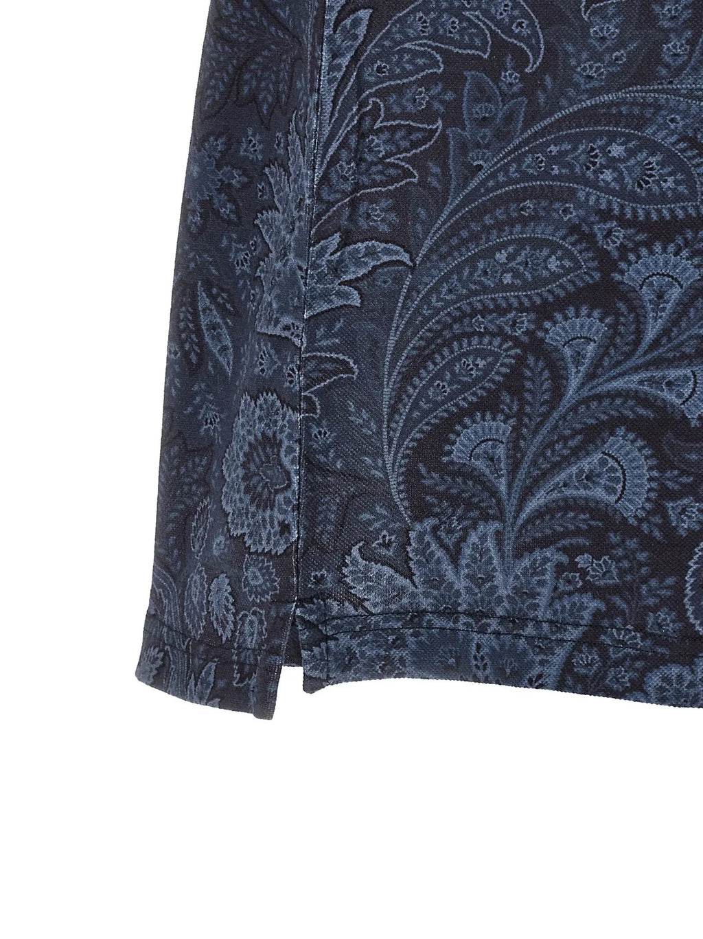 Etro Blue Cotton Polo Shirt