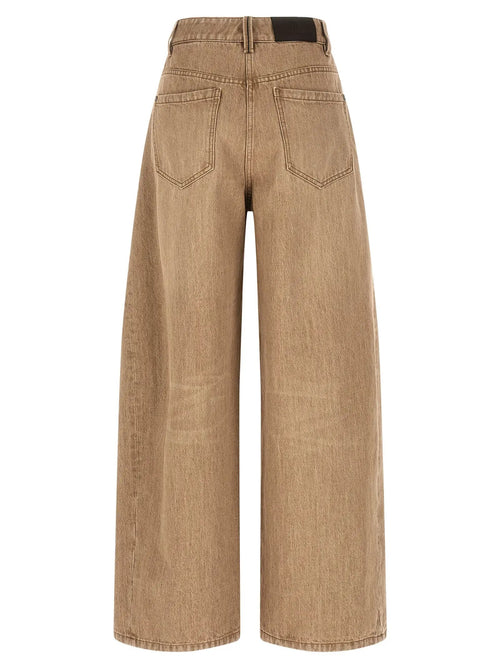 Brunello Cucinelli Jean en coton beige Denim