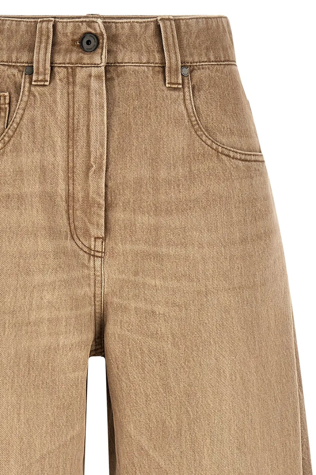 Brunello Cucinelli Beige Cotton Jeans Denim