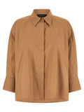 Fabiana Filippi Brown Cotton Blouse