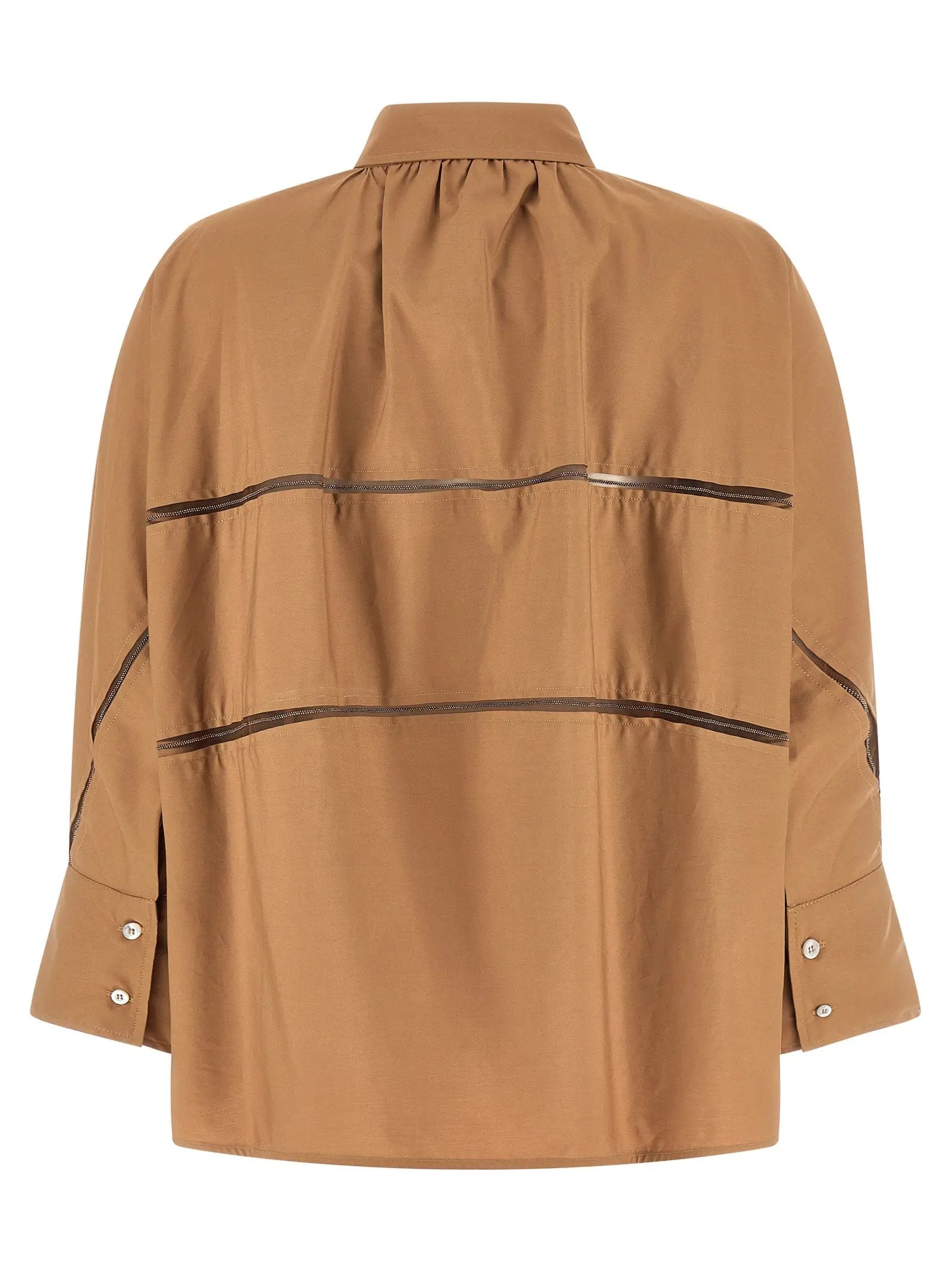 Fabiana Filippi Brown Cotton Blouse