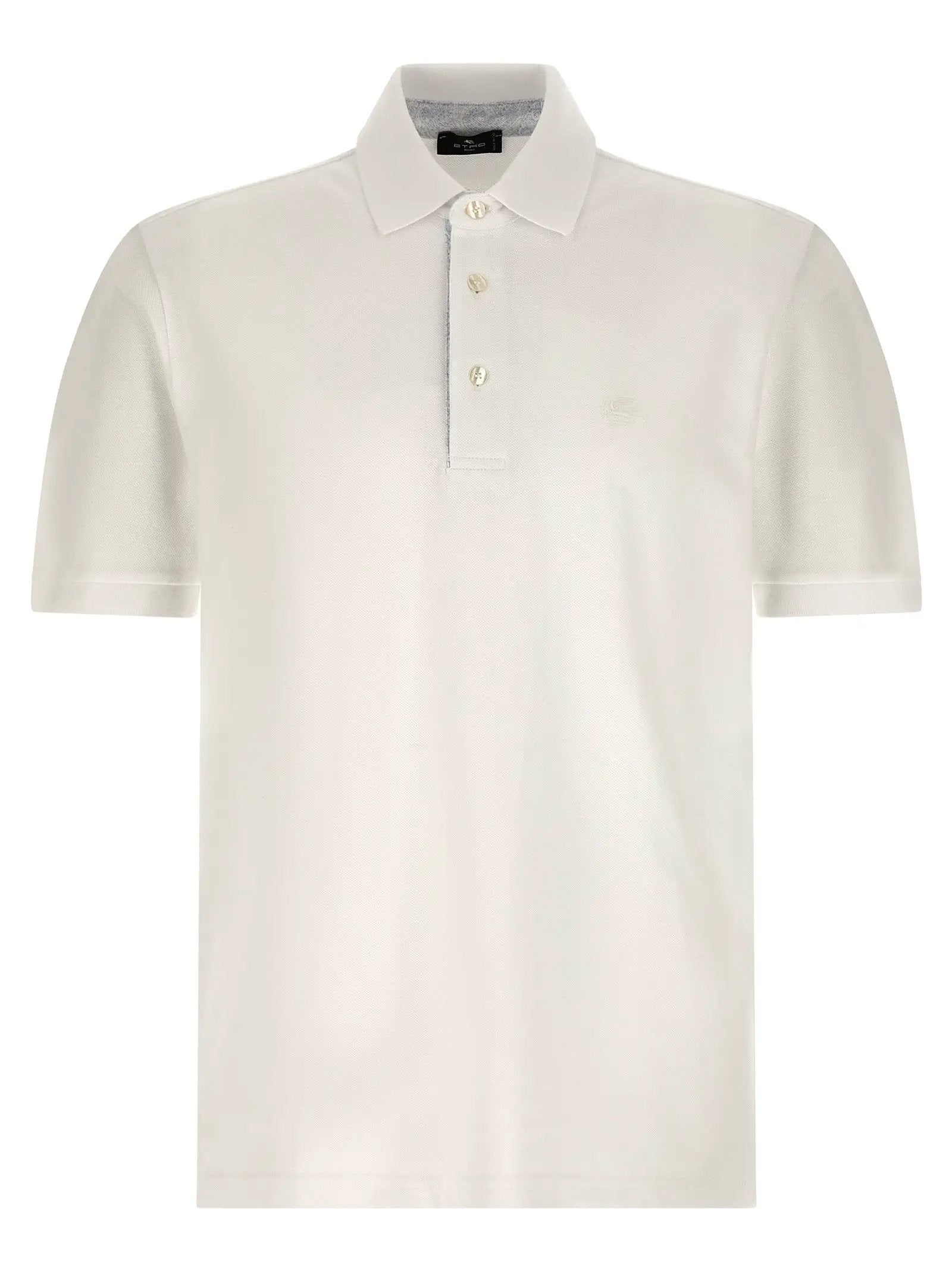 Etro White Cotton Polo Shirt