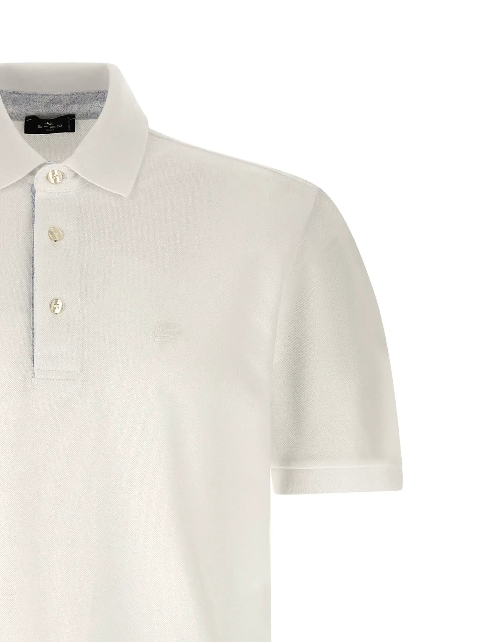 Etro White Cotton Polo Shirt