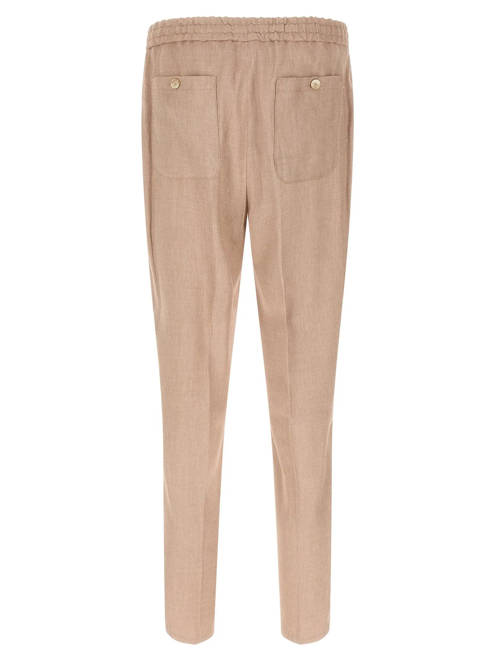 Etro Beige Linen Joggers (Workout Pants)