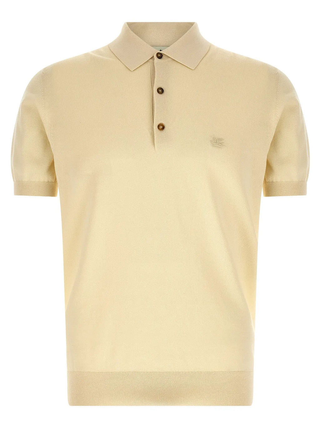 Etro Beige Cotton Polo Shirt