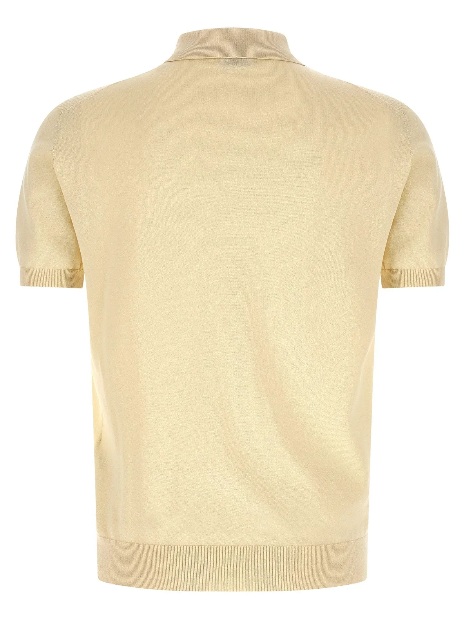 Etro Beige Cotton Polo Shirt