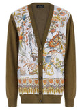 Etro Bicolor Cotton Cardigan