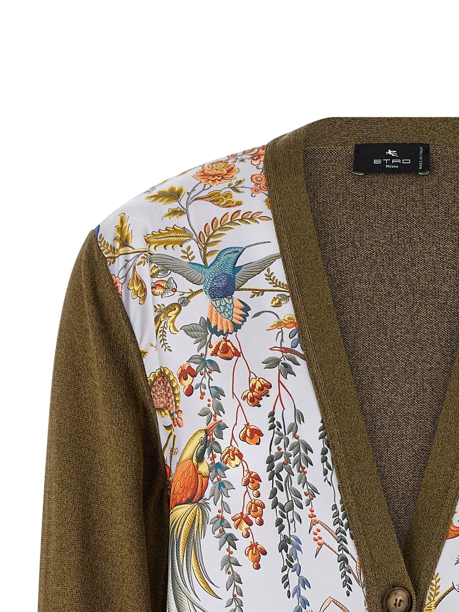 Etro Bicolor Cotton Cardigan