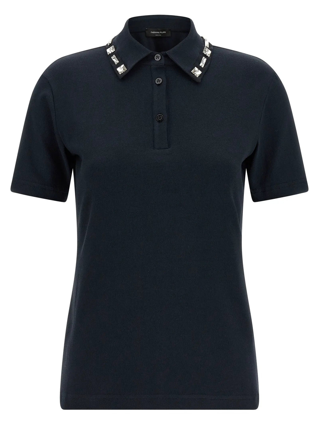 Fabiana Filippi Blue Cotton Polo Shirt