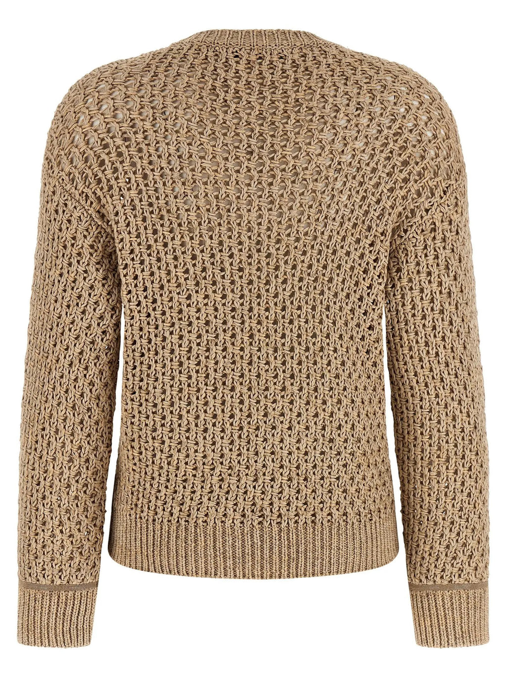 Fabiana Filippi Brown Cotton Cardigan