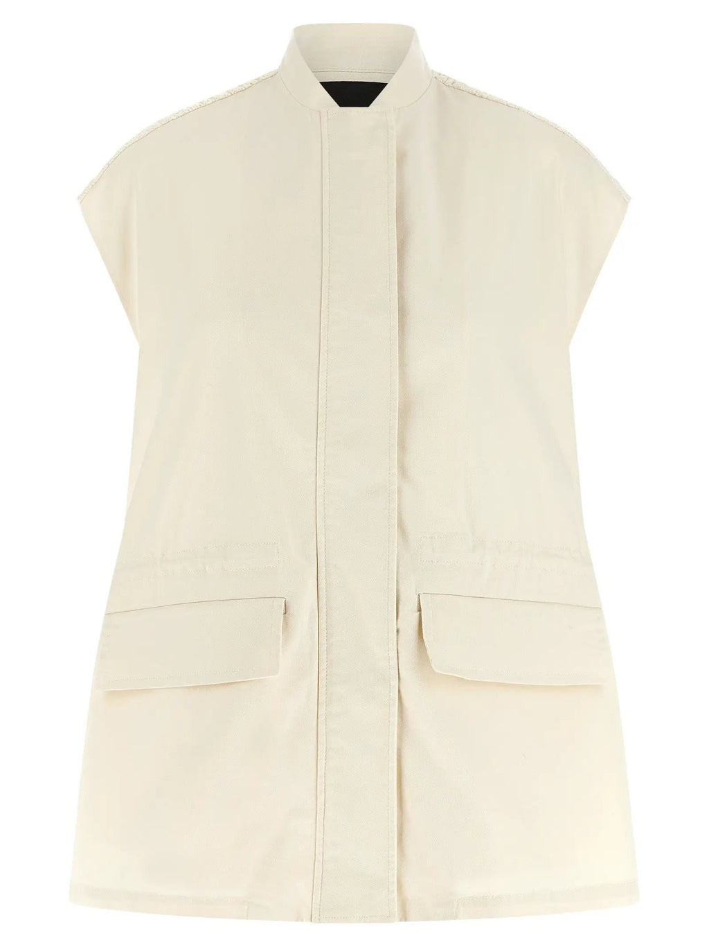 Fabiana Filippi Beige Cotton Sleeveless Jacket