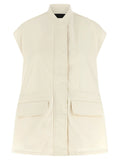 Fabiana Filippi Beige Cotton Sleeveless Jacket