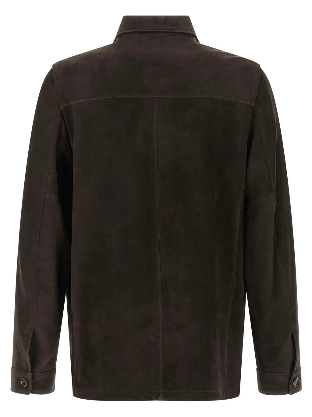 MooRER Brown Lamb Leather Leather Jacket