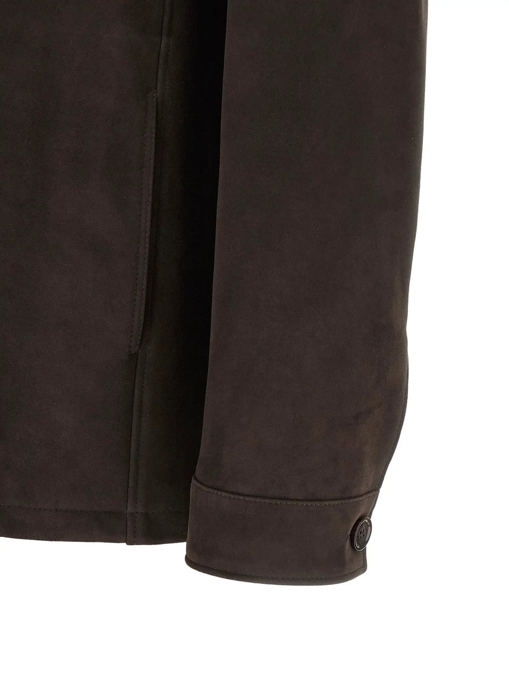 MooRER Brown Lamb Leather Leather Jacket