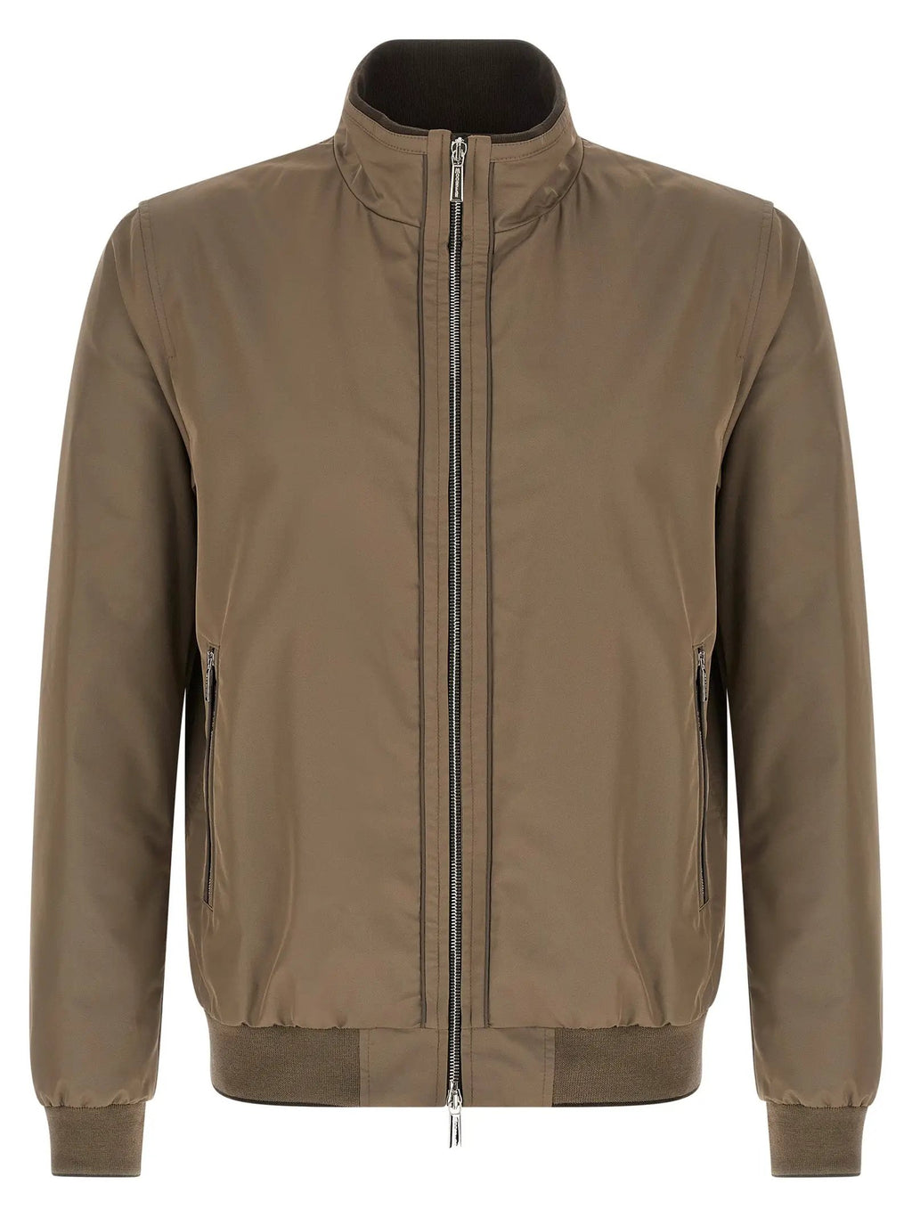 MooRER Beige Polyester Bomber