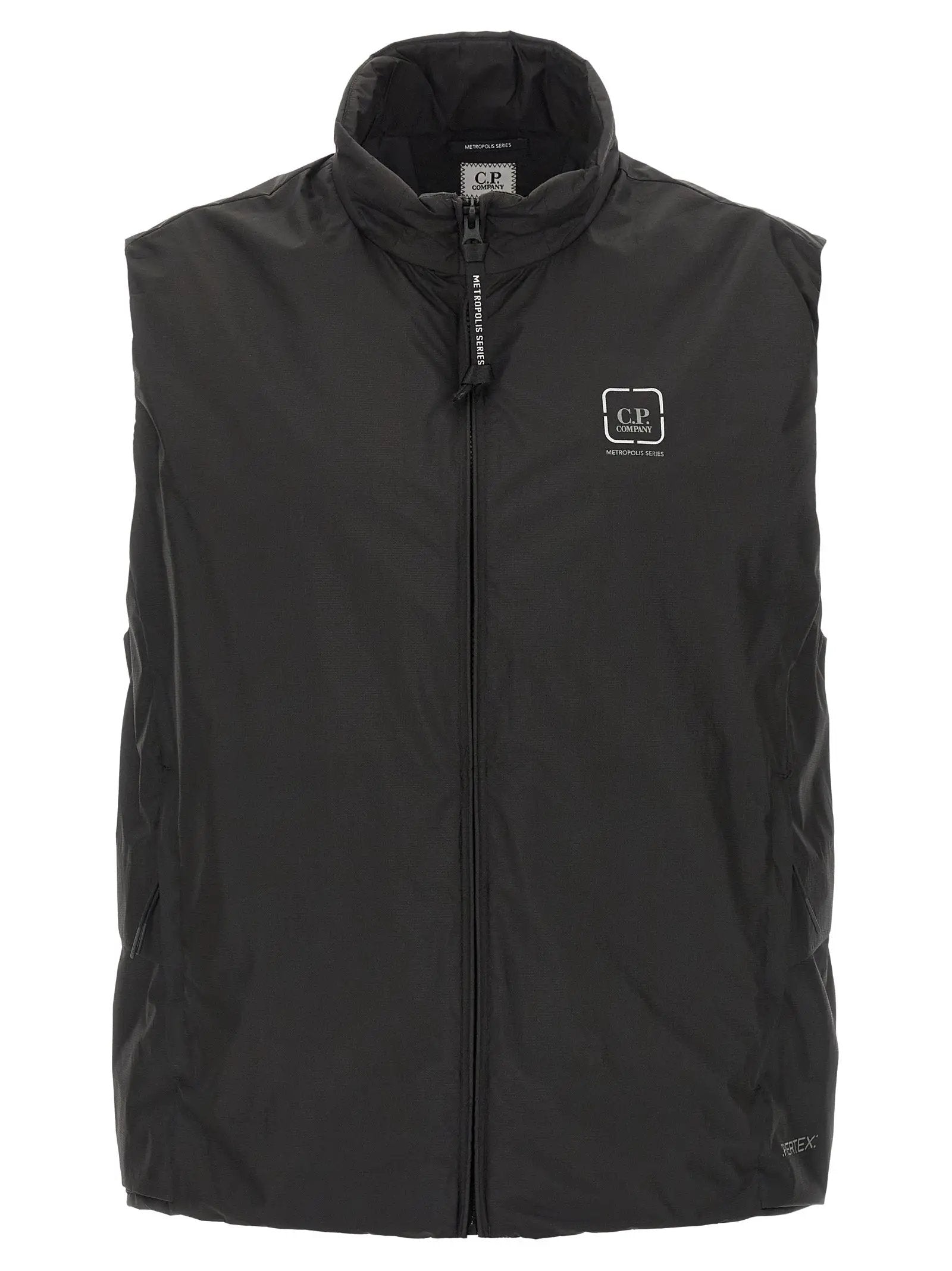 C.P. Company Black Polyamide Sleeveless Jacket