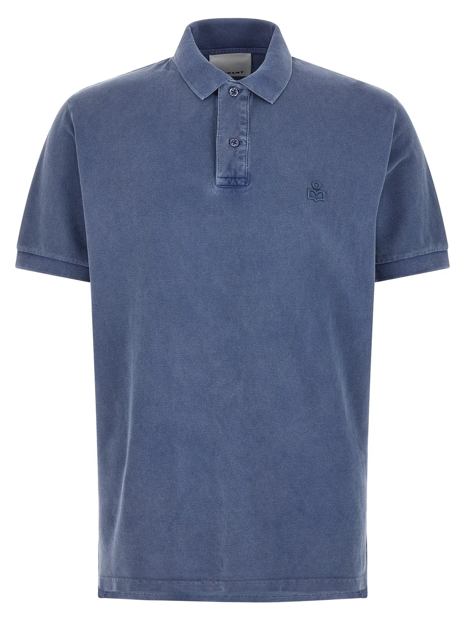 Isabel Marant Blue Cotton Polo Shirt