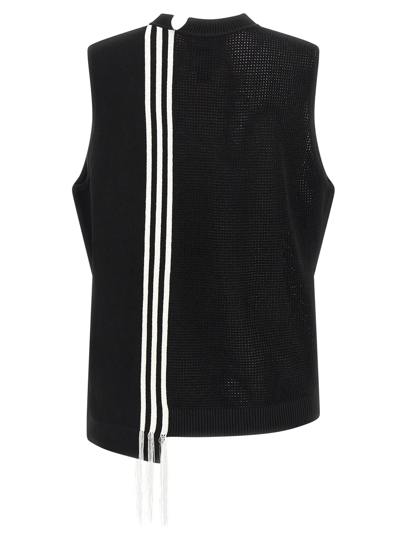 Y-3 Black Rayon Sleeveless Jacket