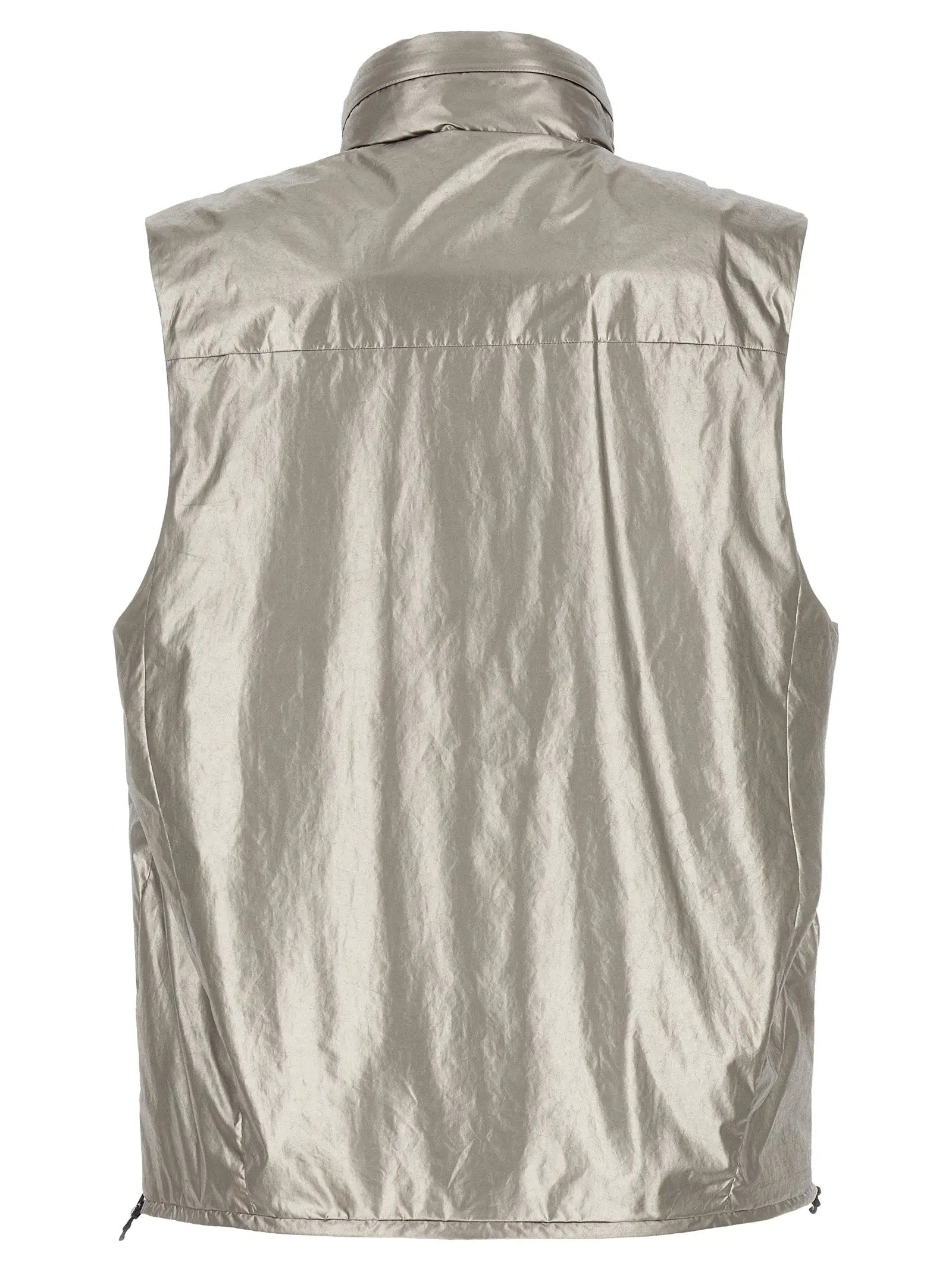 C.P. Company Silver Polyester Sleeveless Jacket