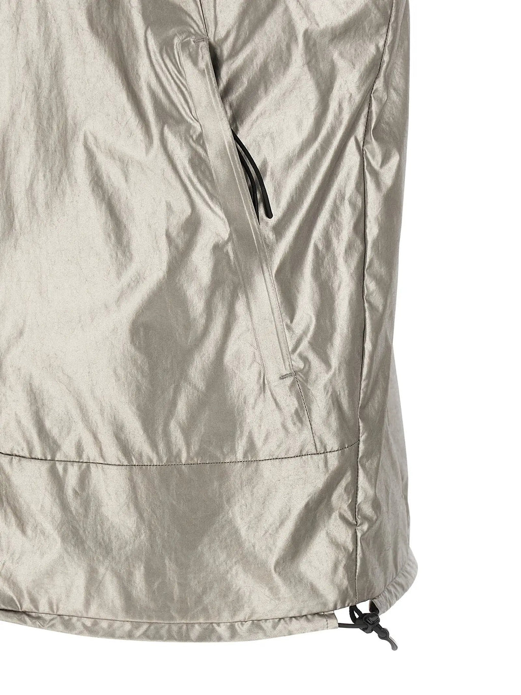 C.P. Company Silver Polyester Sleeveless Jacket