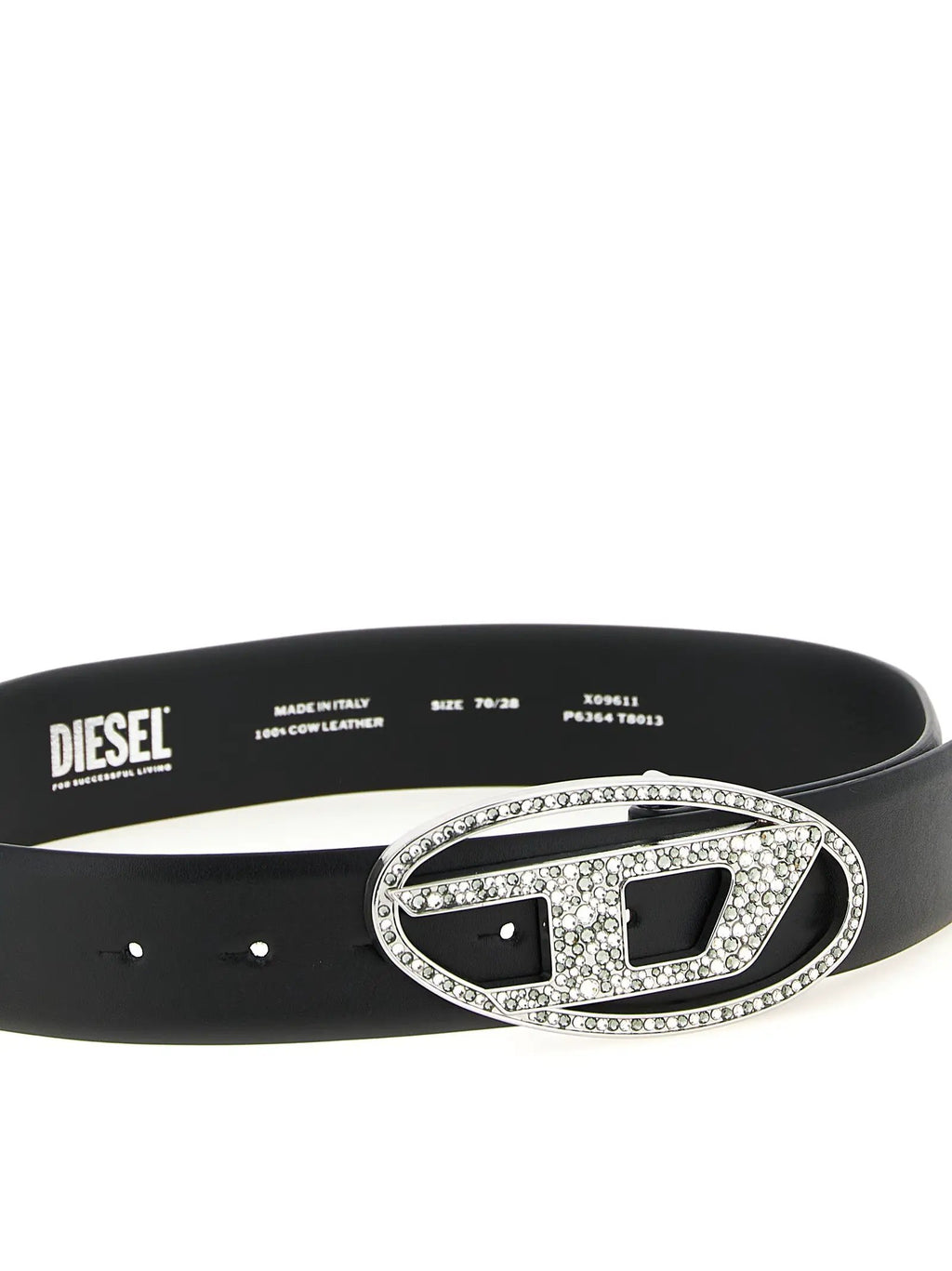 Diesel Black Leather Regular Belt