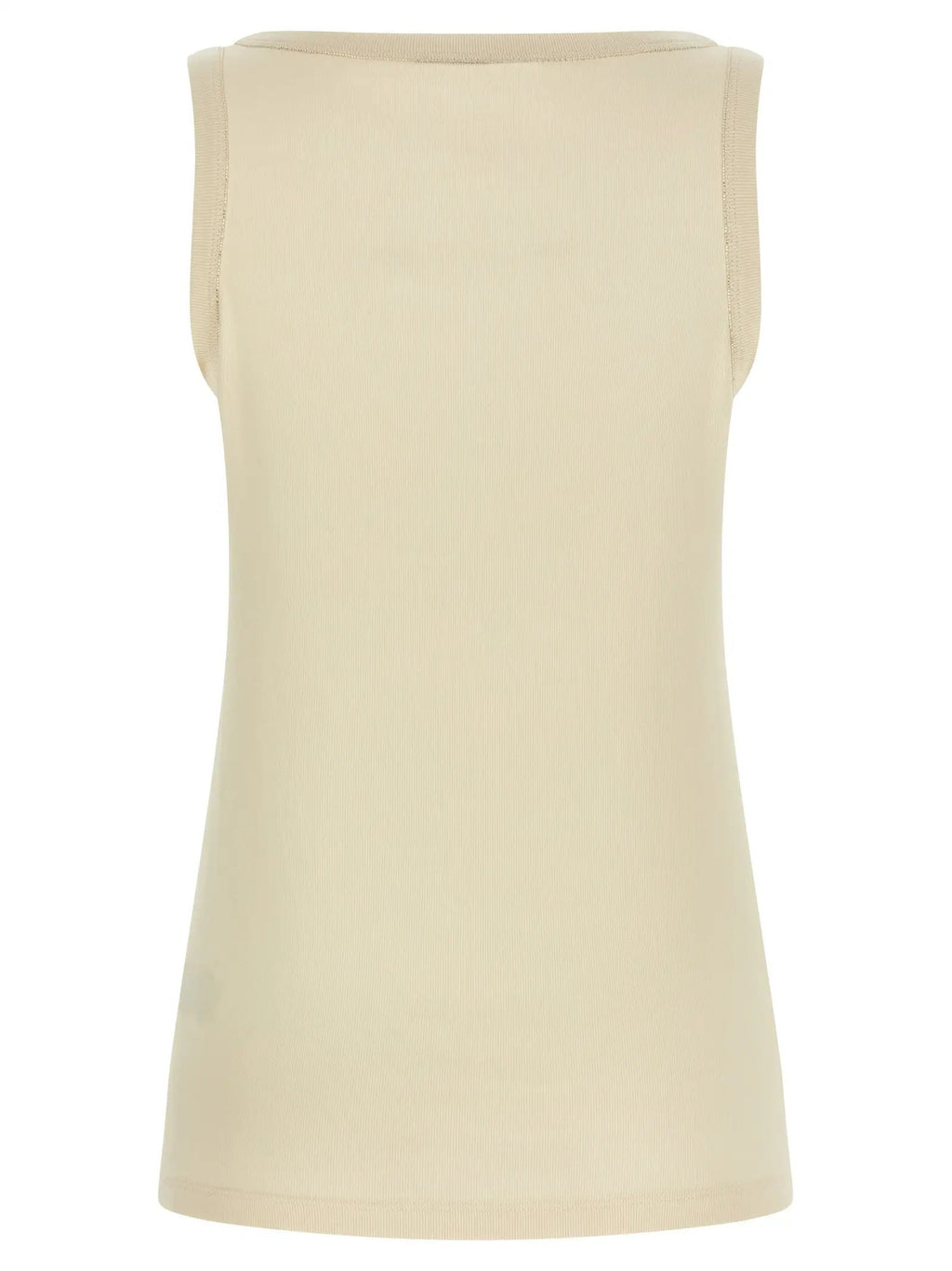 Fabiana Filippi Beige Cotton Tank Tops