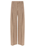 Brunello Cucinelli Multicolor Linen Flared Pants