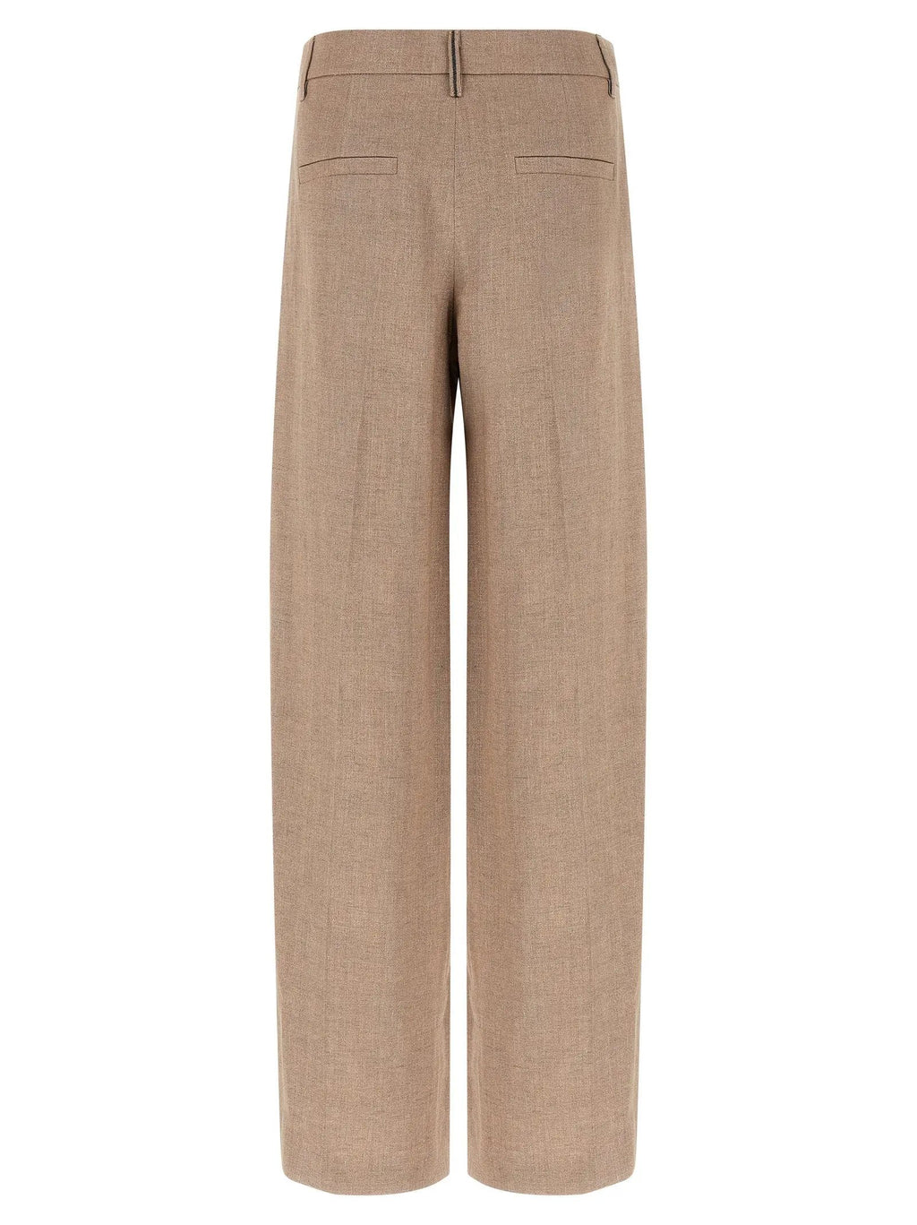 Brunello Cucinelli Multicolor Linen Flared Pants