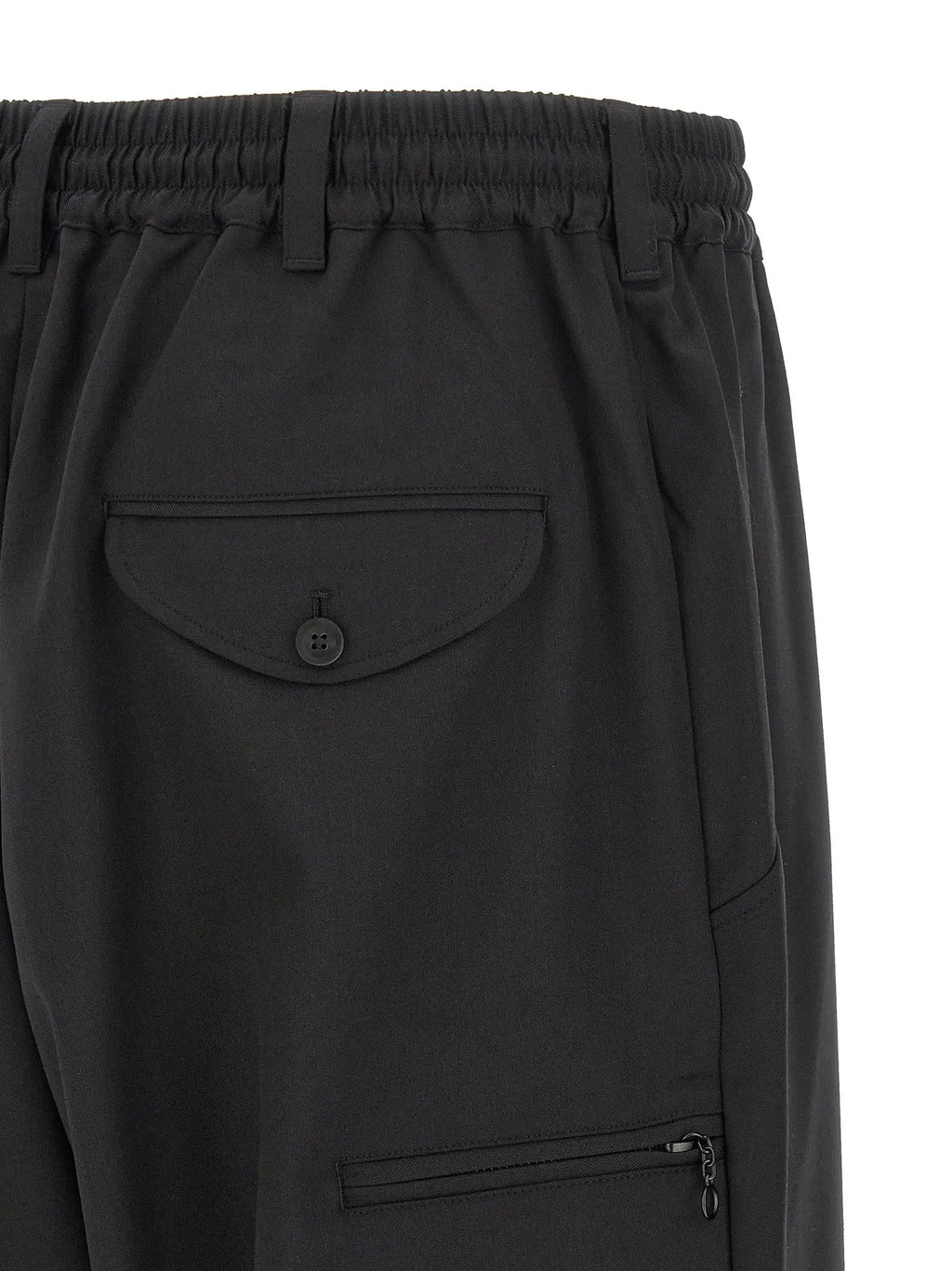 Y-3 Black Polyester Casual Pants