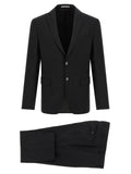 Pal Zileri Black Wool Two-Piece Suit