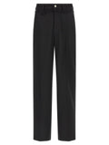 MM6 Maison Margiela Black Polyester Casual Pants