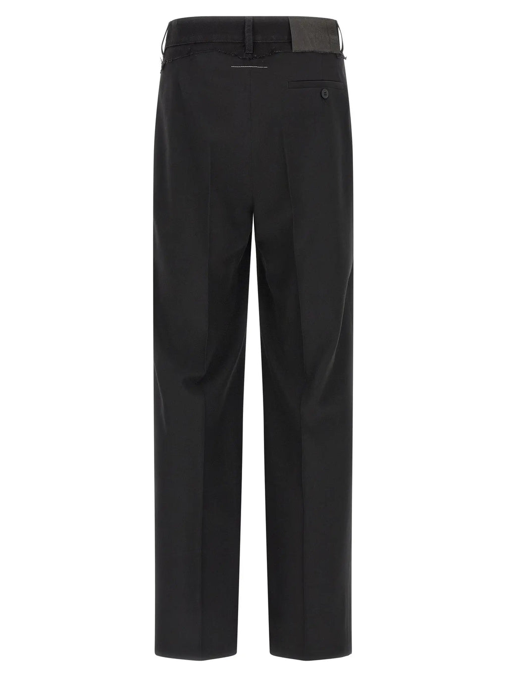 MM6 Maison Margiela Black Polyester Casual Pants
